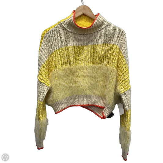 Sweater By Free People In Yellow, Size: Xs