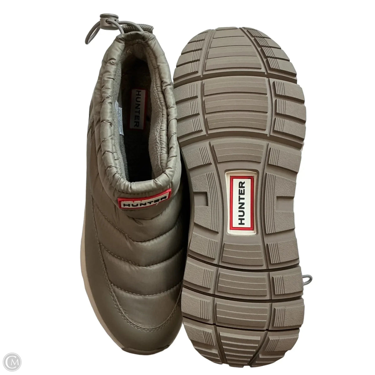 Boots Designer By Hunter In Grey, Size: 10