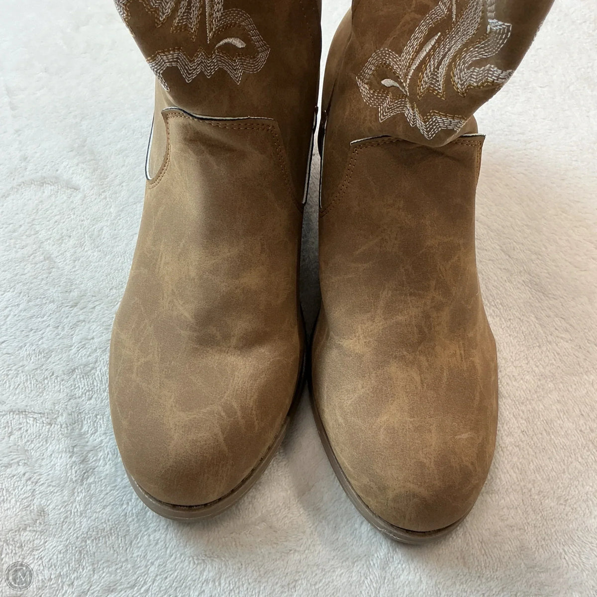 Boots Western By Clothes Mentor In Tan, Size: 7.5
