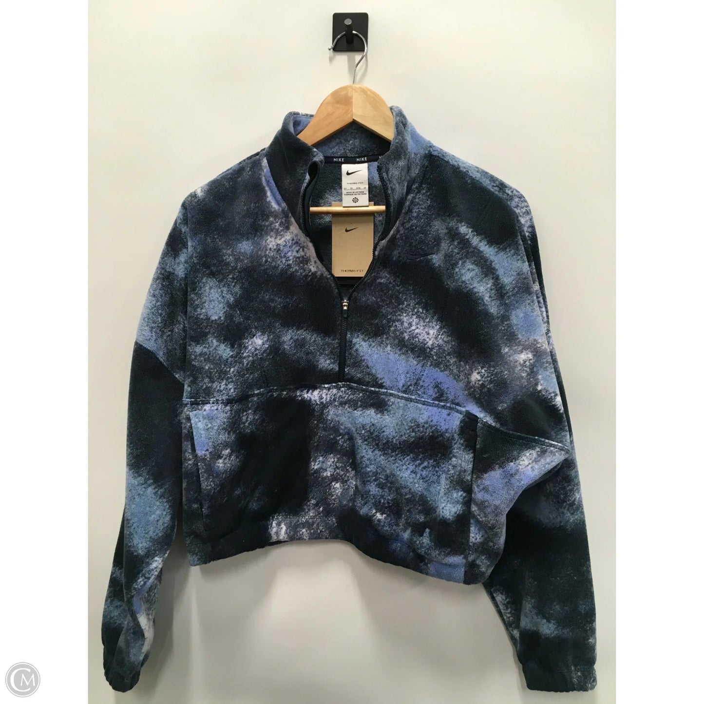 Athletic Sweatshirt Collar By Nike In Blue, Size: Xs