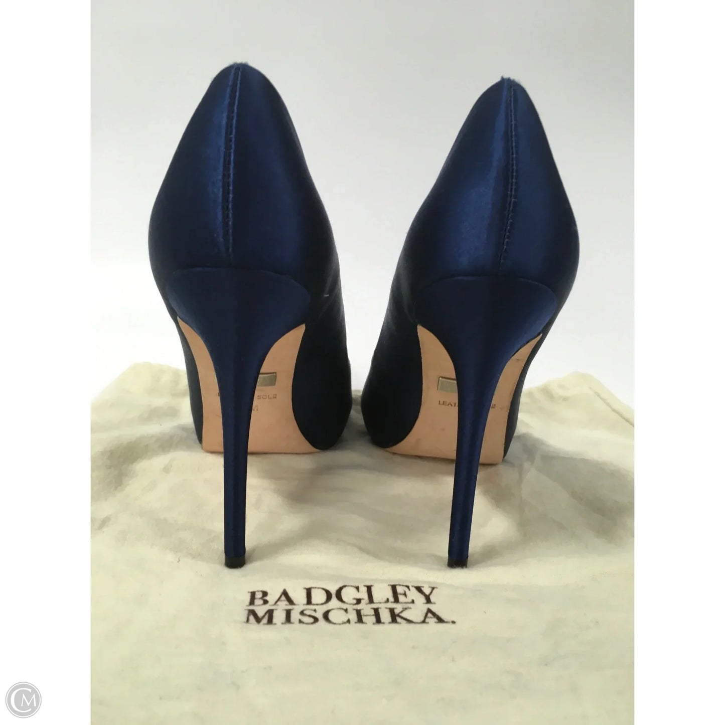 Shoes Heels Platform By Badgley Mischka In Blue, Size: 7