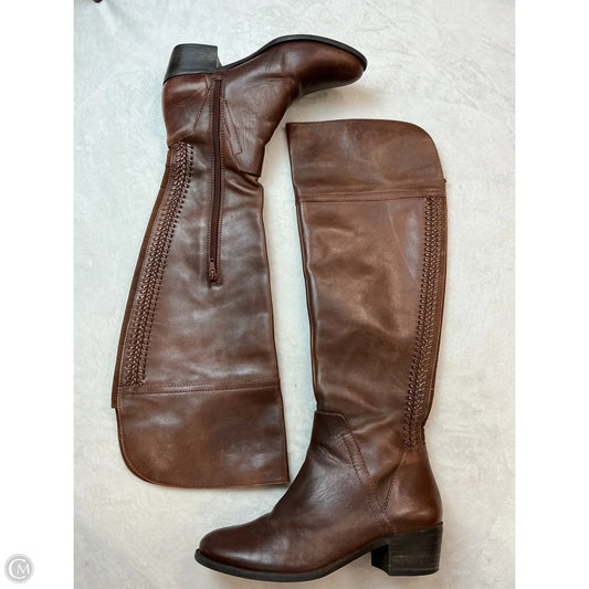 Boots Knee Heels By Vince Camuto In Brown, Size: 7.5
