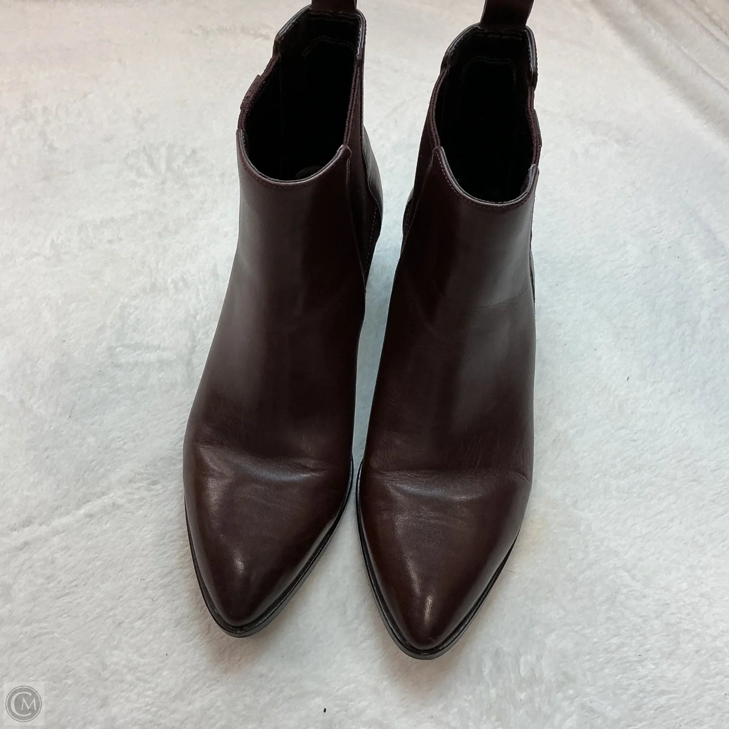 Boots Ankle Heels By Cole-haan In Maroon, Size: 7
