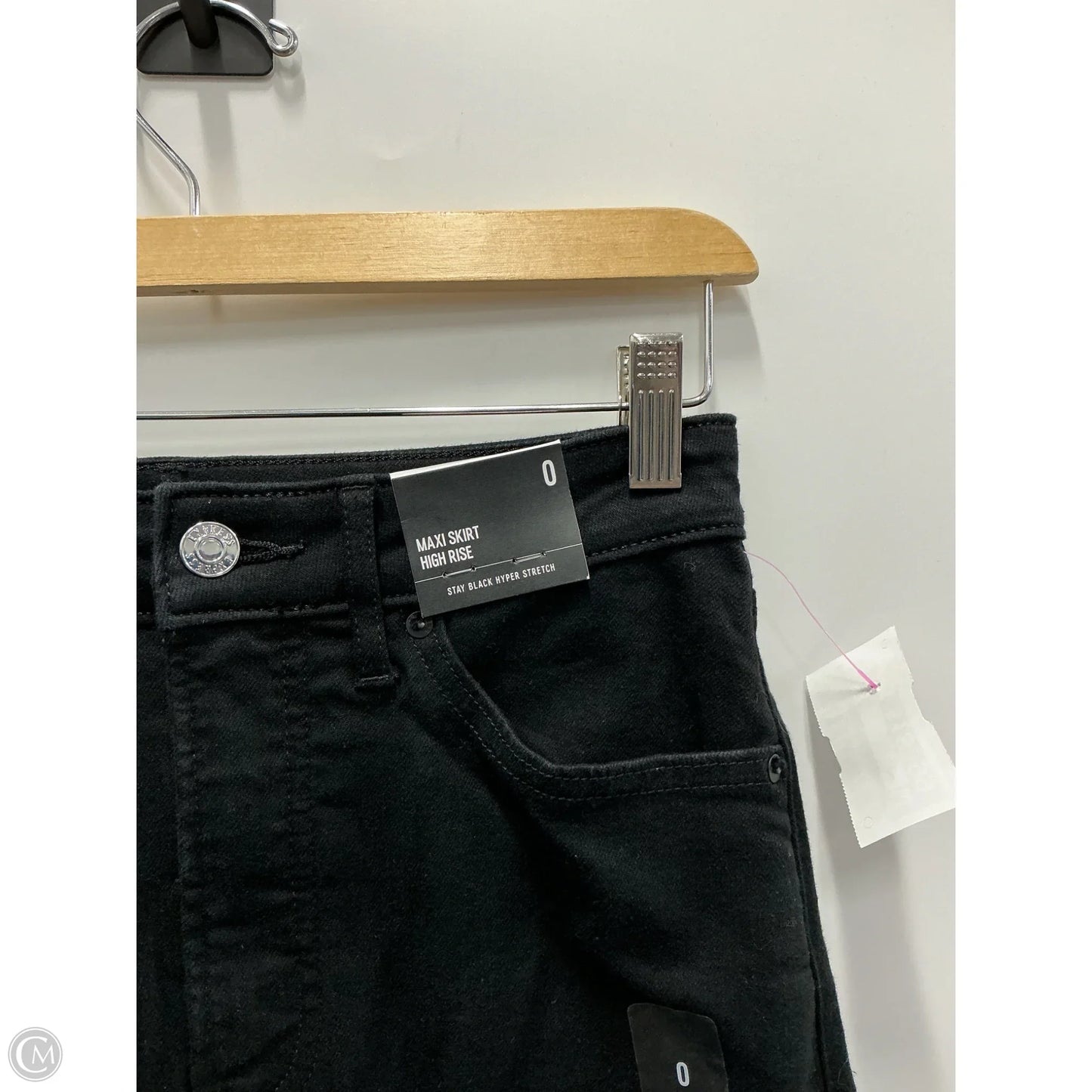 Skirt Maxi By Express In Black Denim, Size: 0