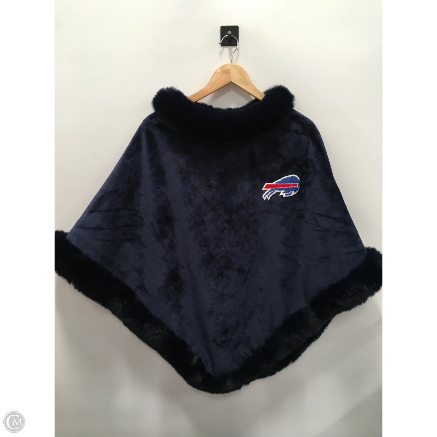 Poncho By Clothes Mentor In Navy, Size: Osfm
