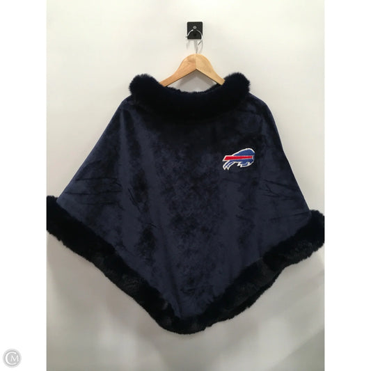 Poncho By Clothes Mentor In Navy, Size: Osfm