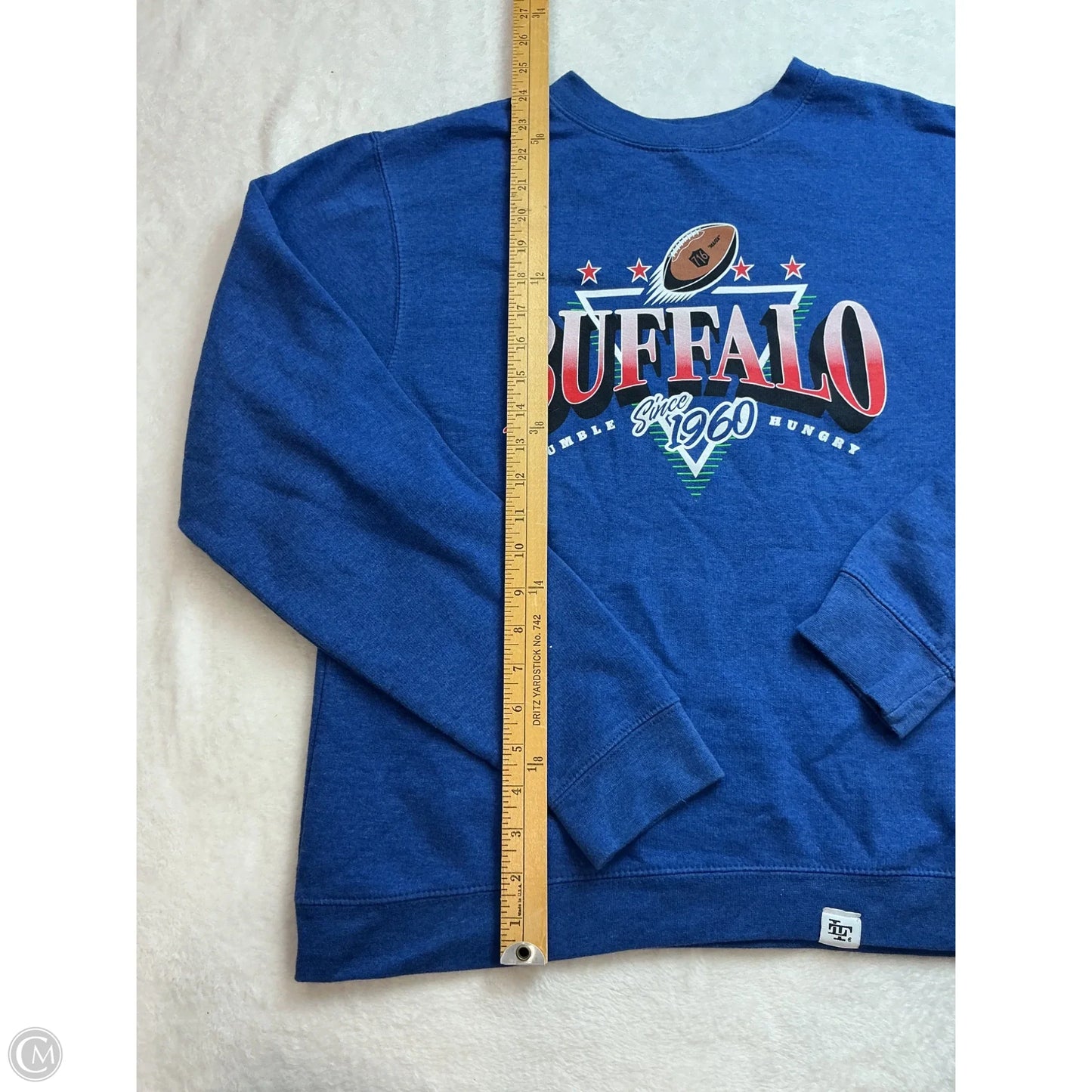 Sweatshirt Crewneck By Clothes Mentor In Blue, Size: S