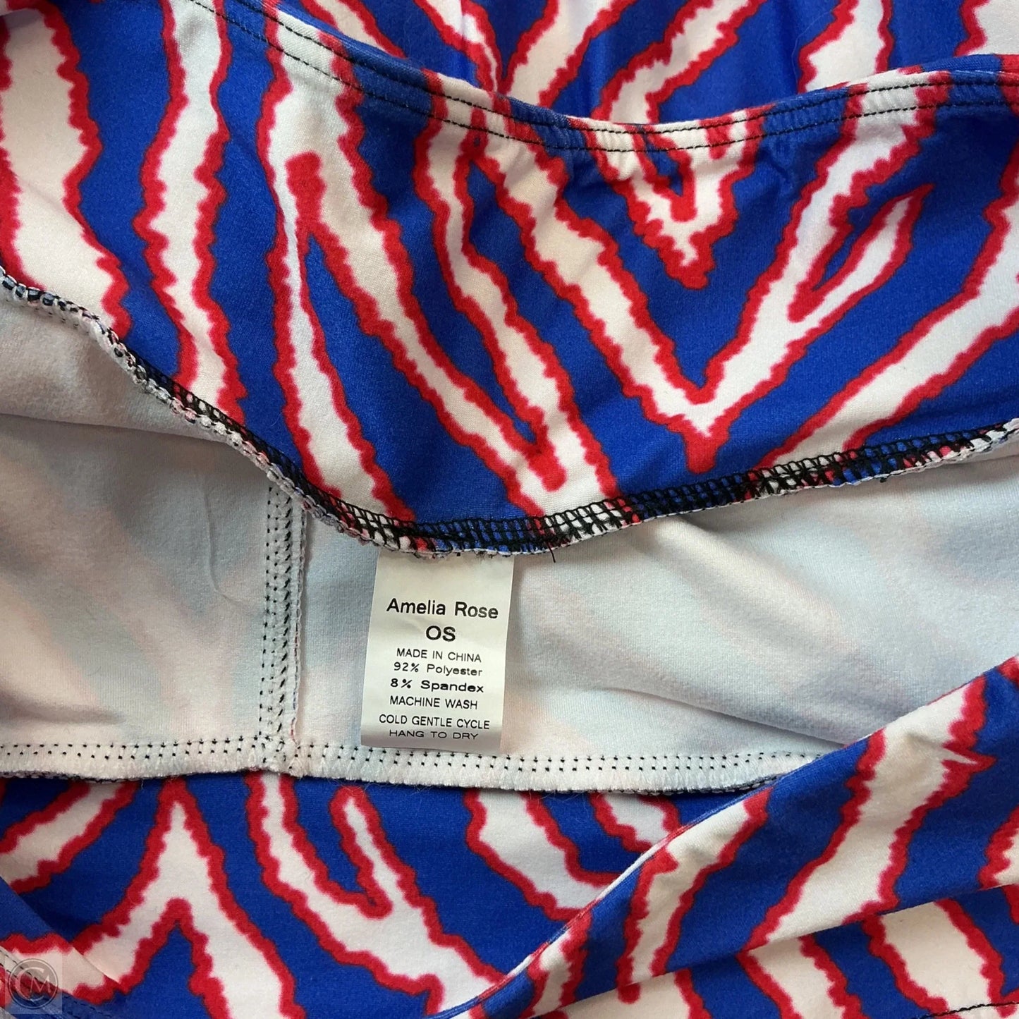 Athletic Skort By Clothes Mentor In Blue & Red & White, Size: M