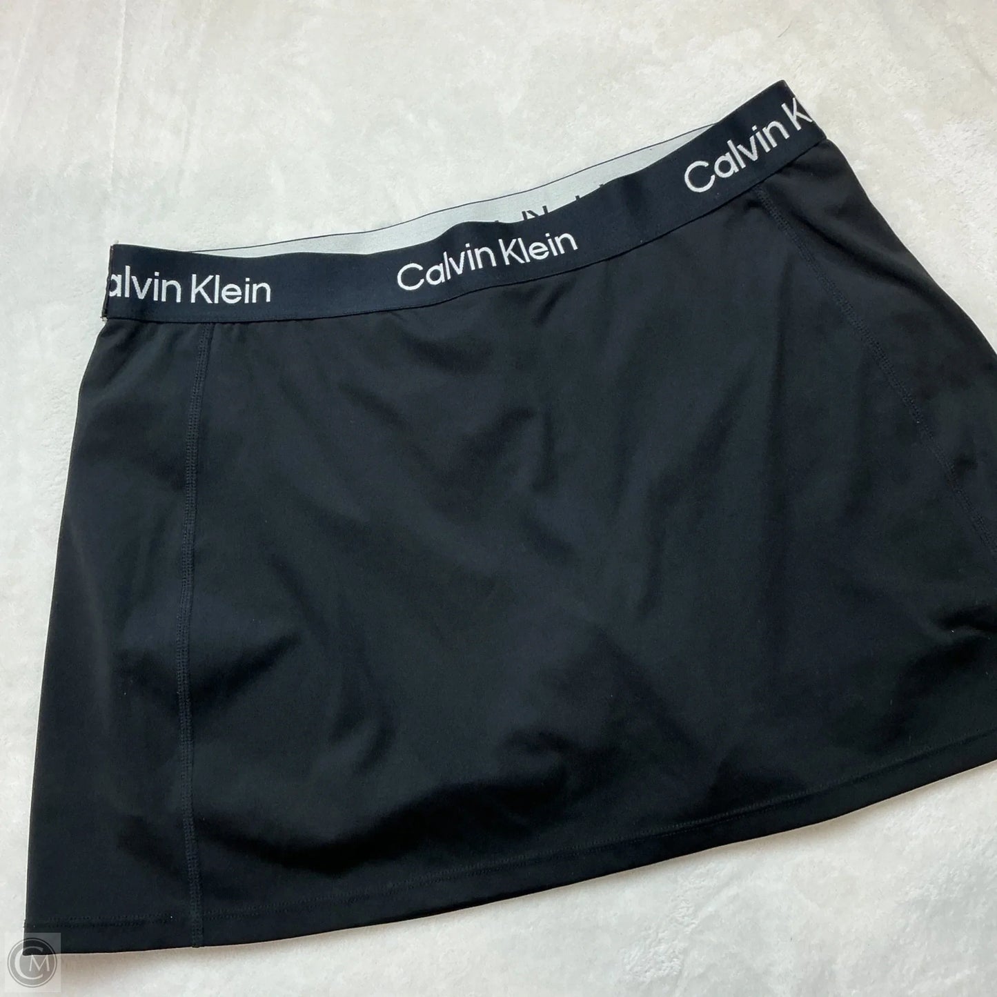 Athletic Skort By Calvin Klein In Black, Size: L
