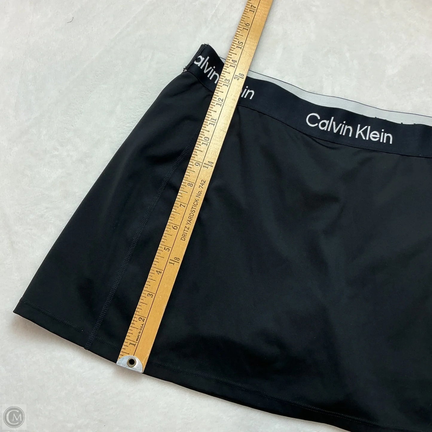 Athletic Skort By Calvin Klein In Black, Size: L