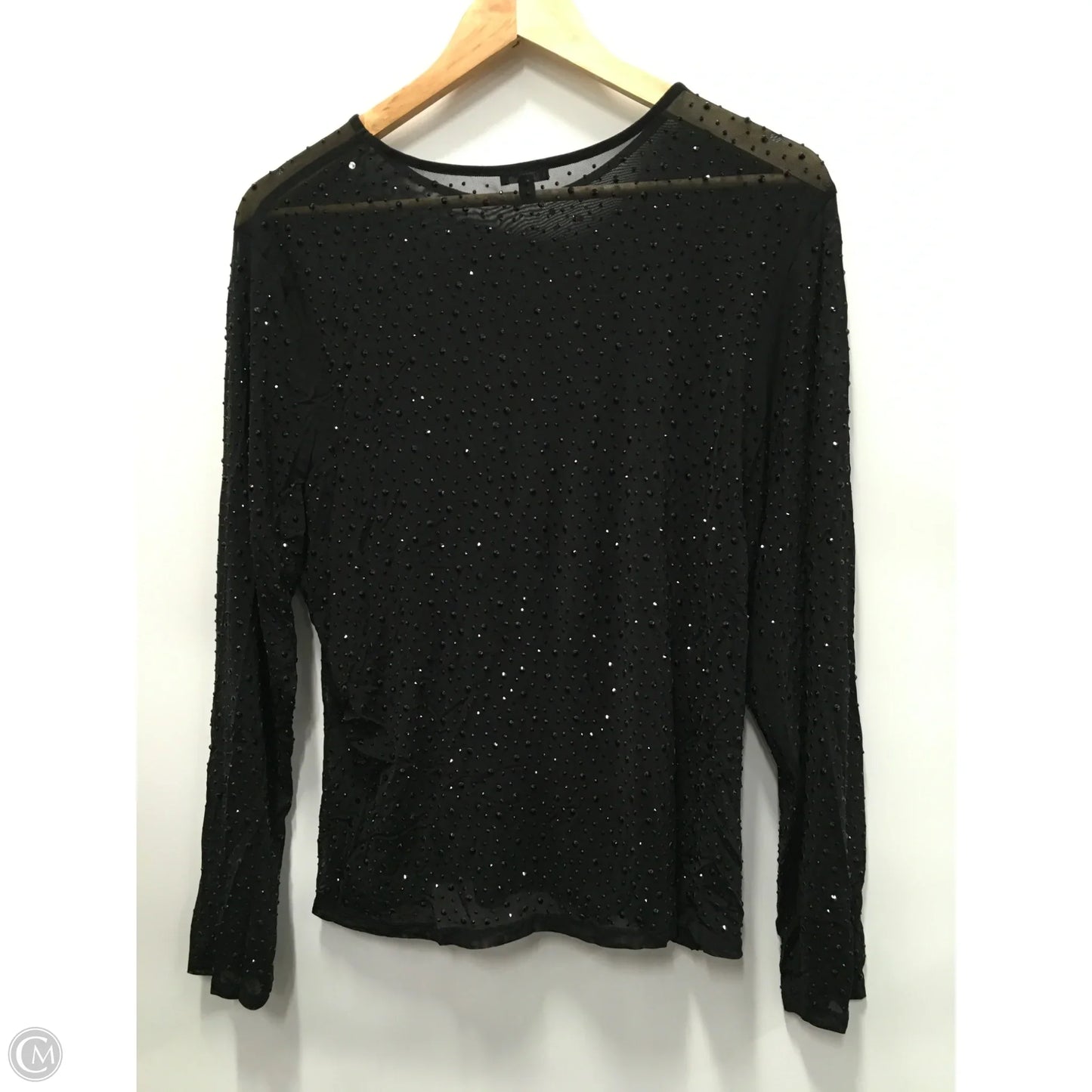 Top Long Sleeve By Express In Black, Size: Xl