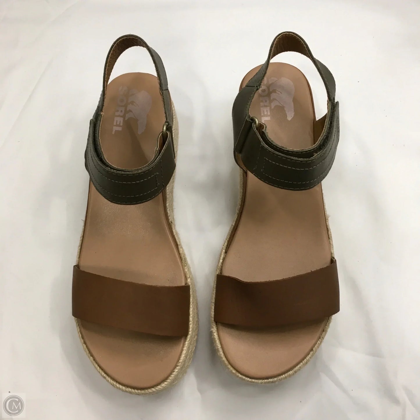 Sandals Heels Wedge By Sorel In Brown, Size: 9