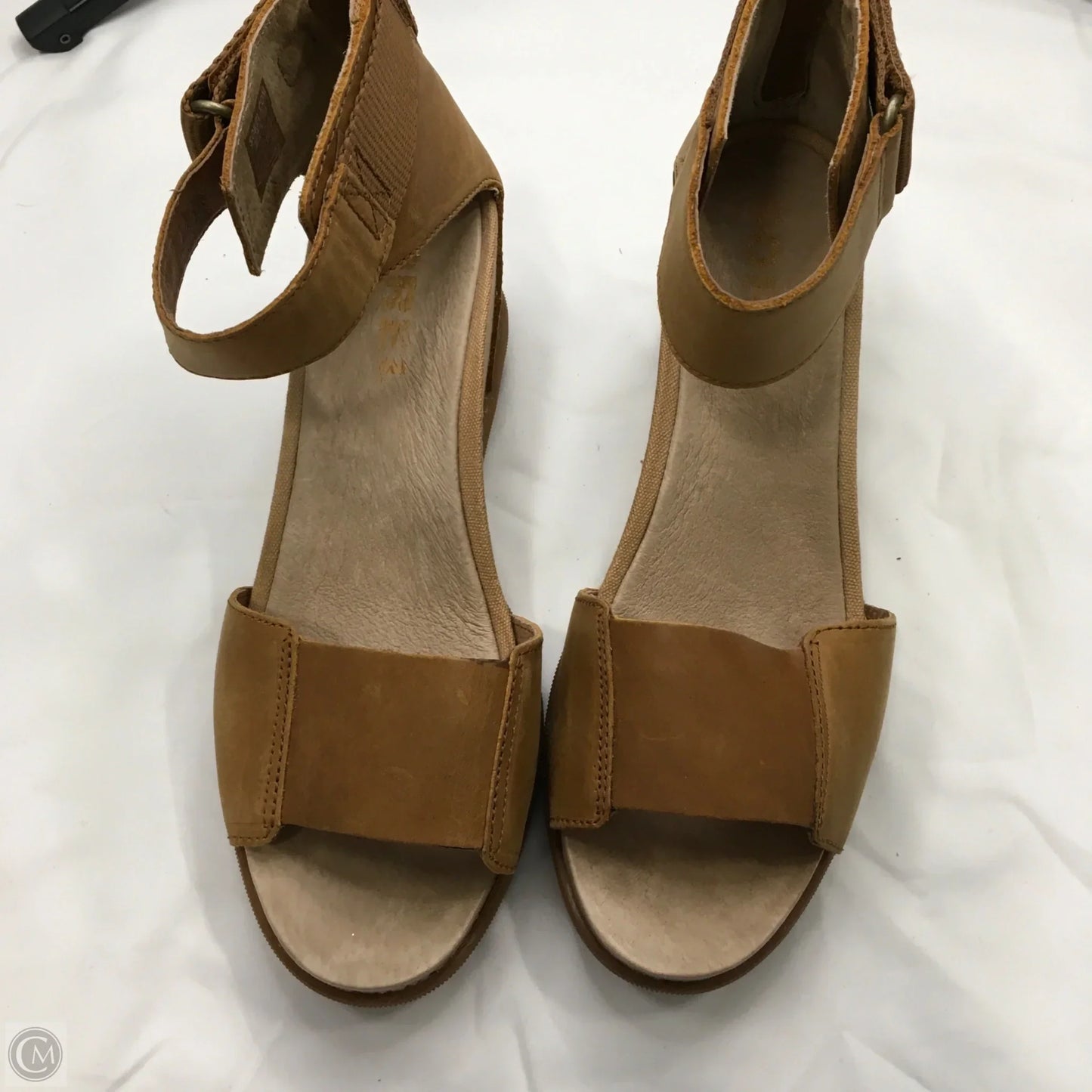 Sandals Heels Wedge By Sorel In Brown, Size: 9