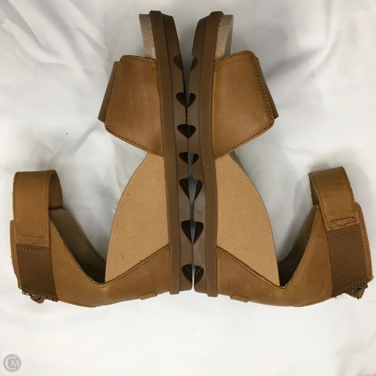 Sandals Heels Wedge By Sorel In Brown, Size: 9