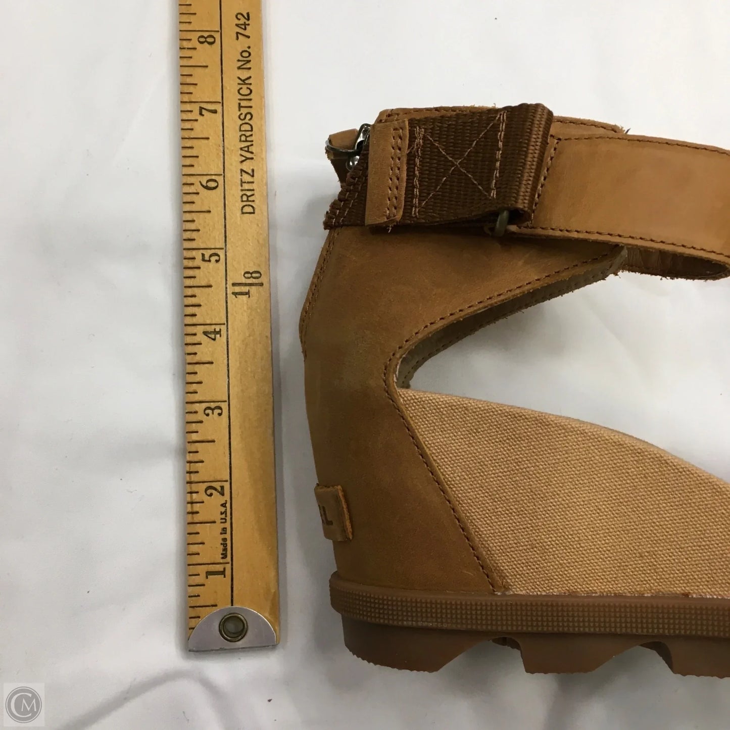 Sandals Heels Wedge By Sorel In Brown, Size: 9