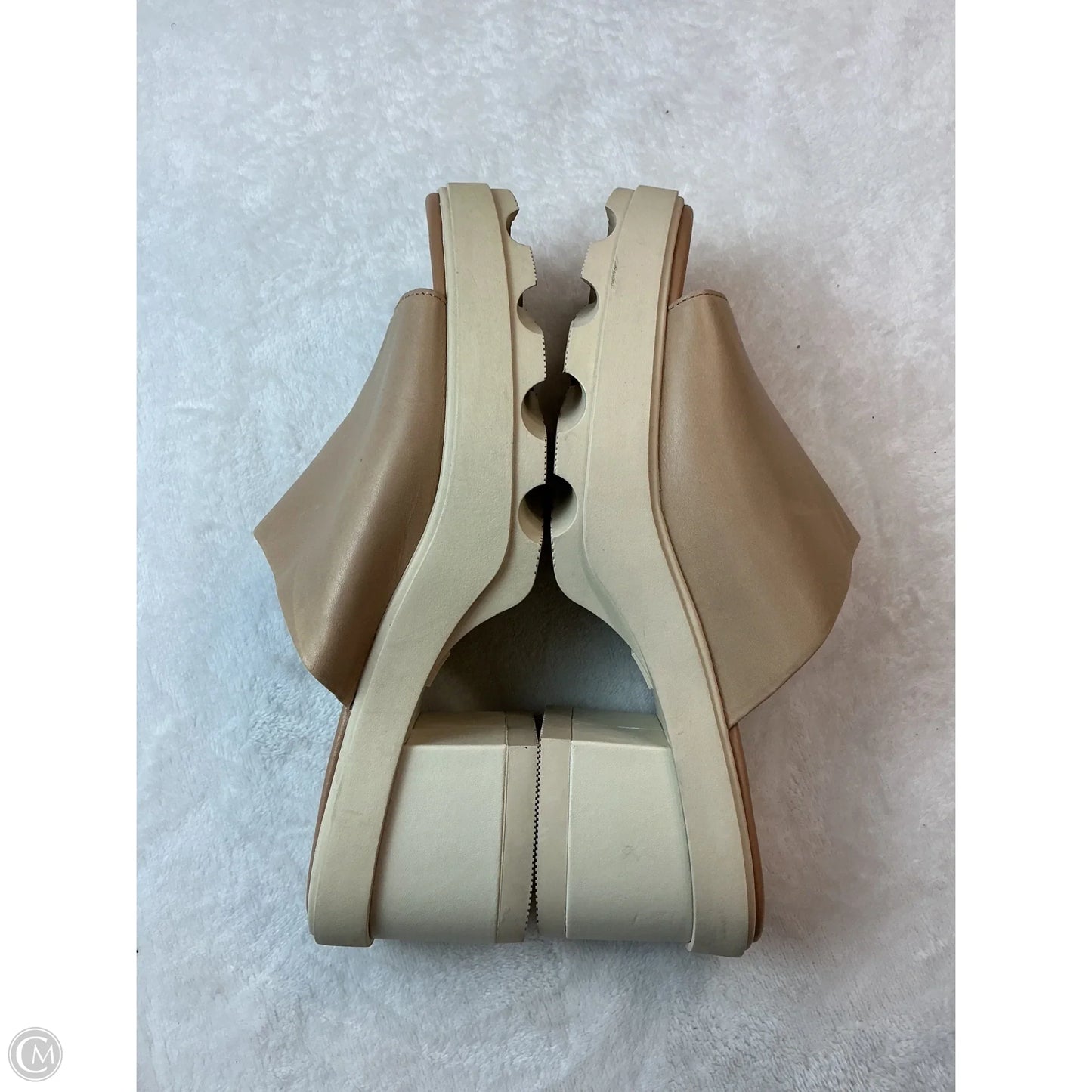 Sandals Heels Block By Sorel In Beige, Size: 8.5
