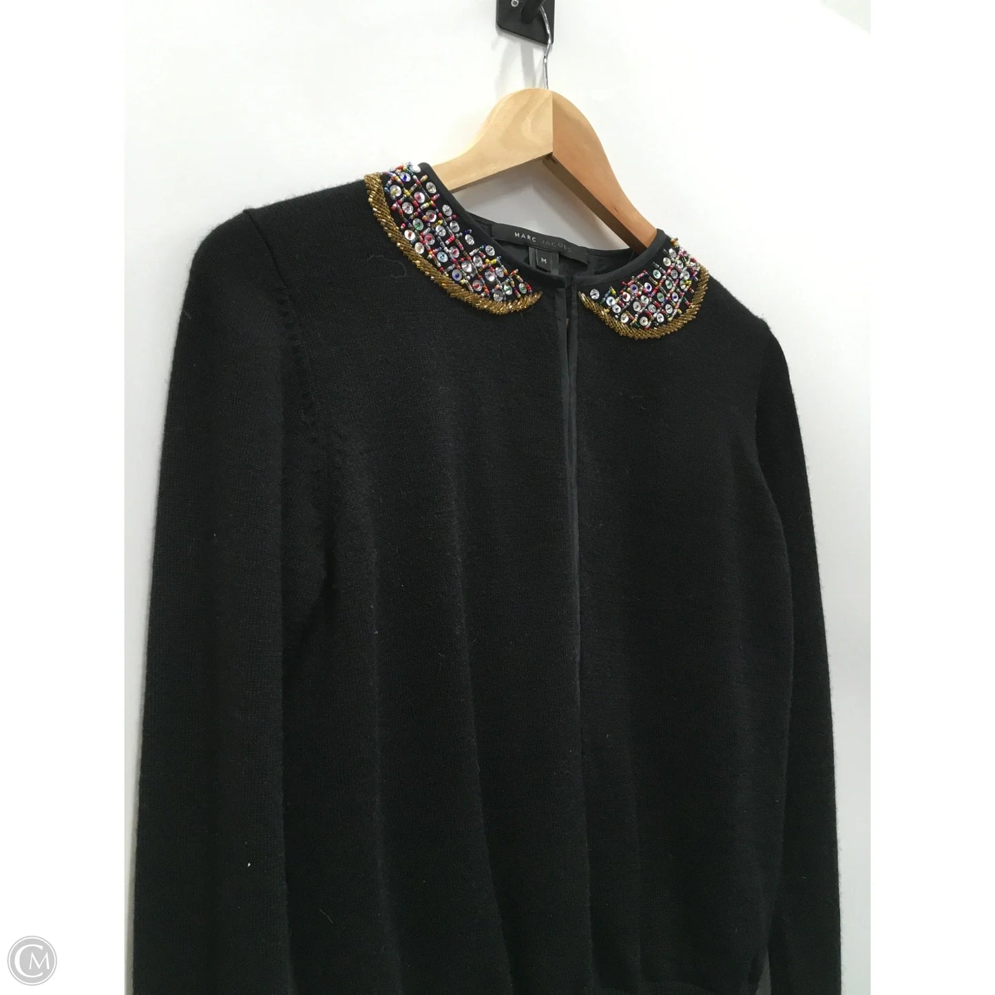 Top Long Sleeve Luxury Designer By Marc Jacobs In Black, Size: M