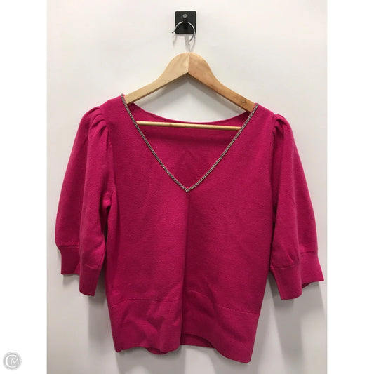 Sweater Designer By Kate Spade In Pink, Size: M
