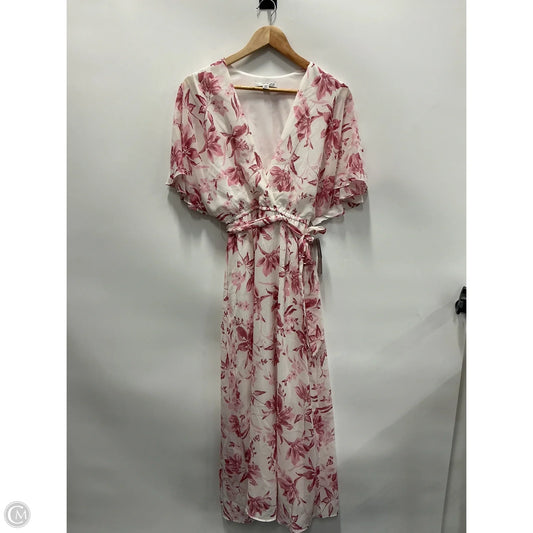 Dress Casual Maxi By Studio 1 In Floral Print, Size: Lp