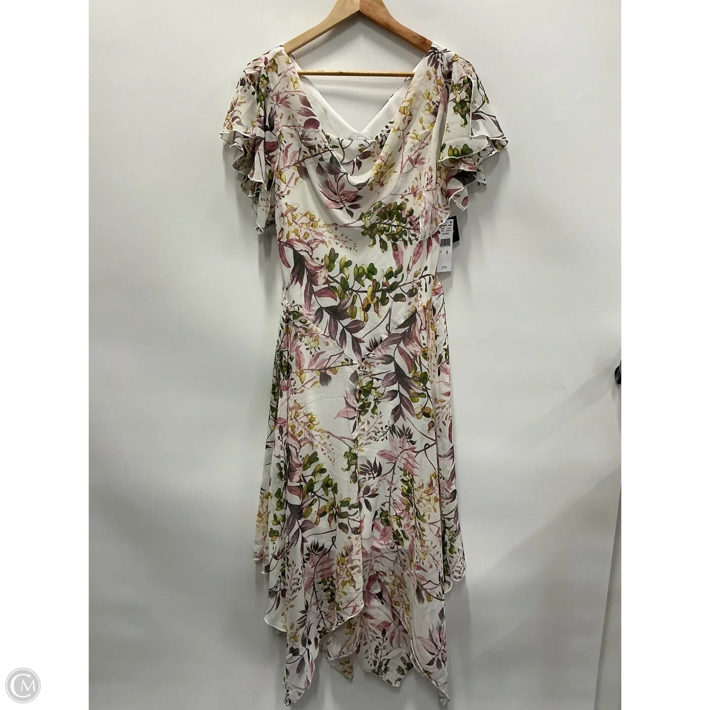 Dress Casual Midi By Robbie Bee In Floral Print, Size: M