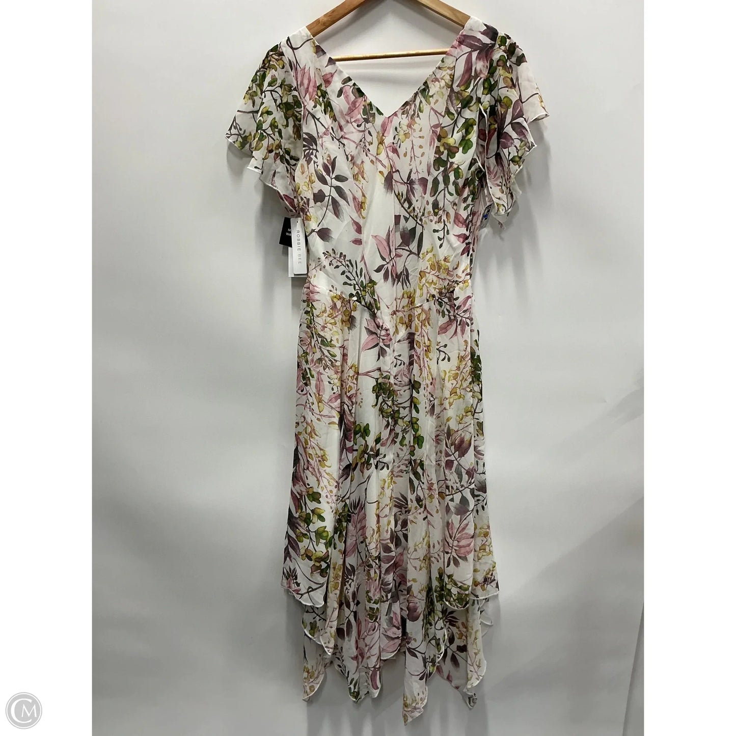 Dress Casual Midi By Robbie Bee In Floral Print, Size: M