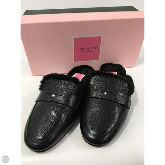 Shoes flats Designer By Kate Spade In Black, Size: 7.5