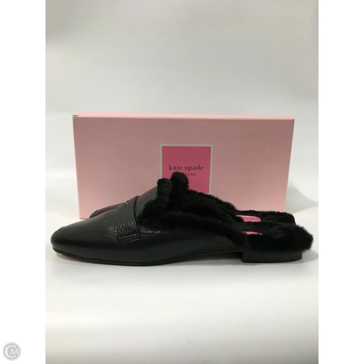 Shoes flats Designer By Kate Spade In Black, Size: 7.5