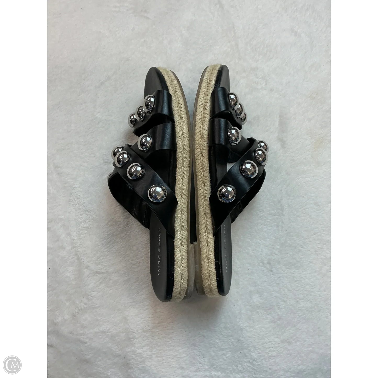 Sandals Flats By Marc Fisher In Black, Size: 8.5