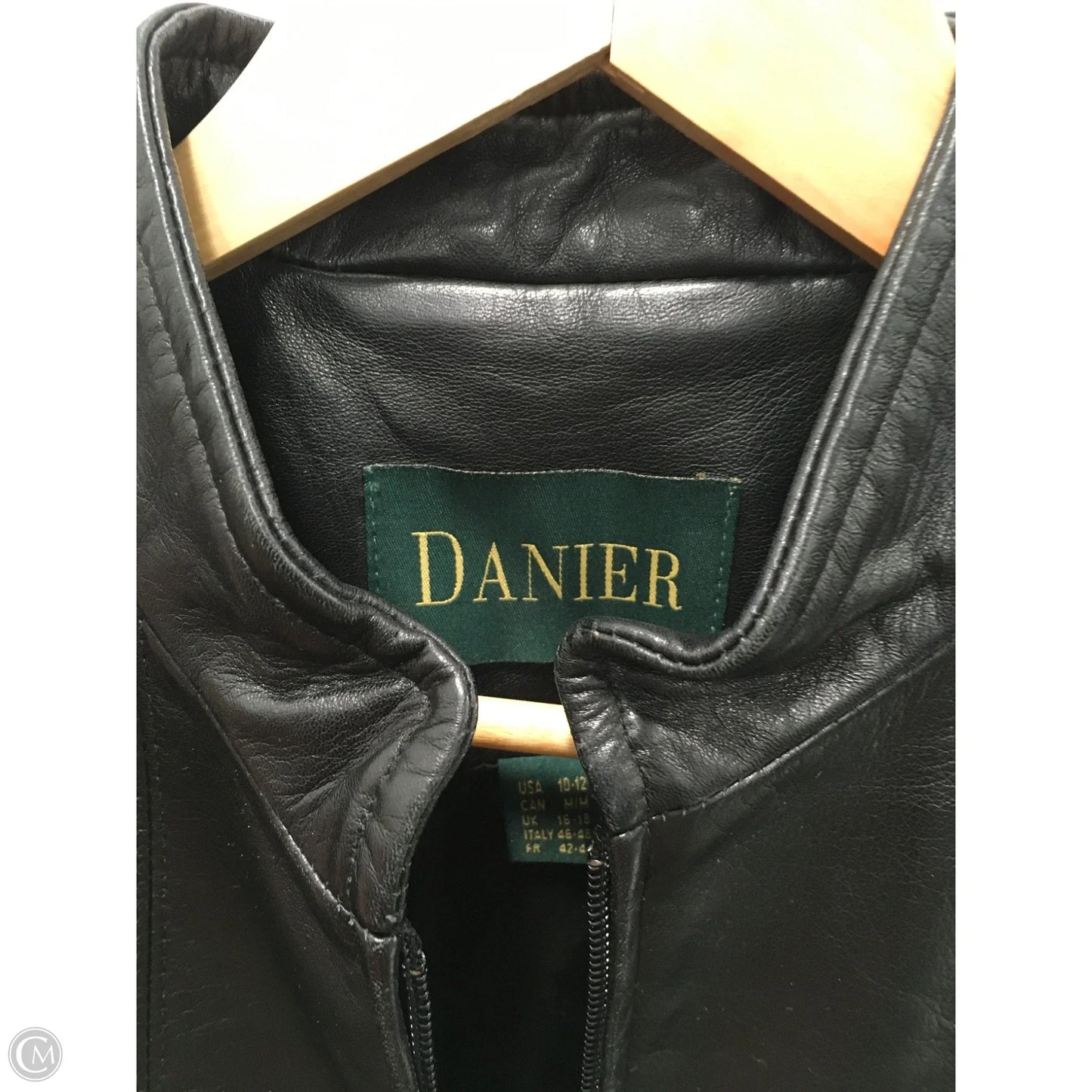 Jacket Leather By Danier In Black, Size: 10