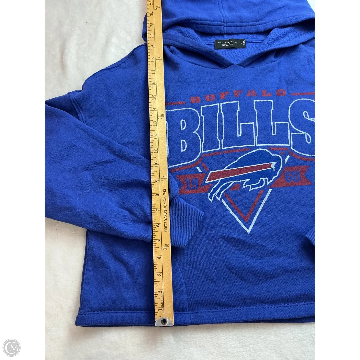 Sweatshirt Hoodie By Junk Food In Blue, Size: S