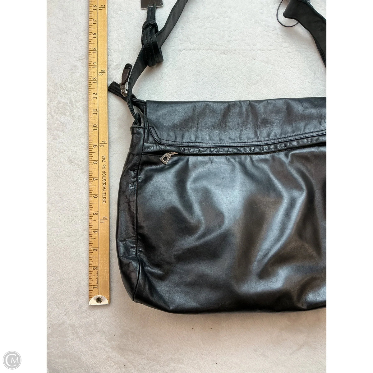 Handbag Leather By Clothes Mentor, Size: Medium