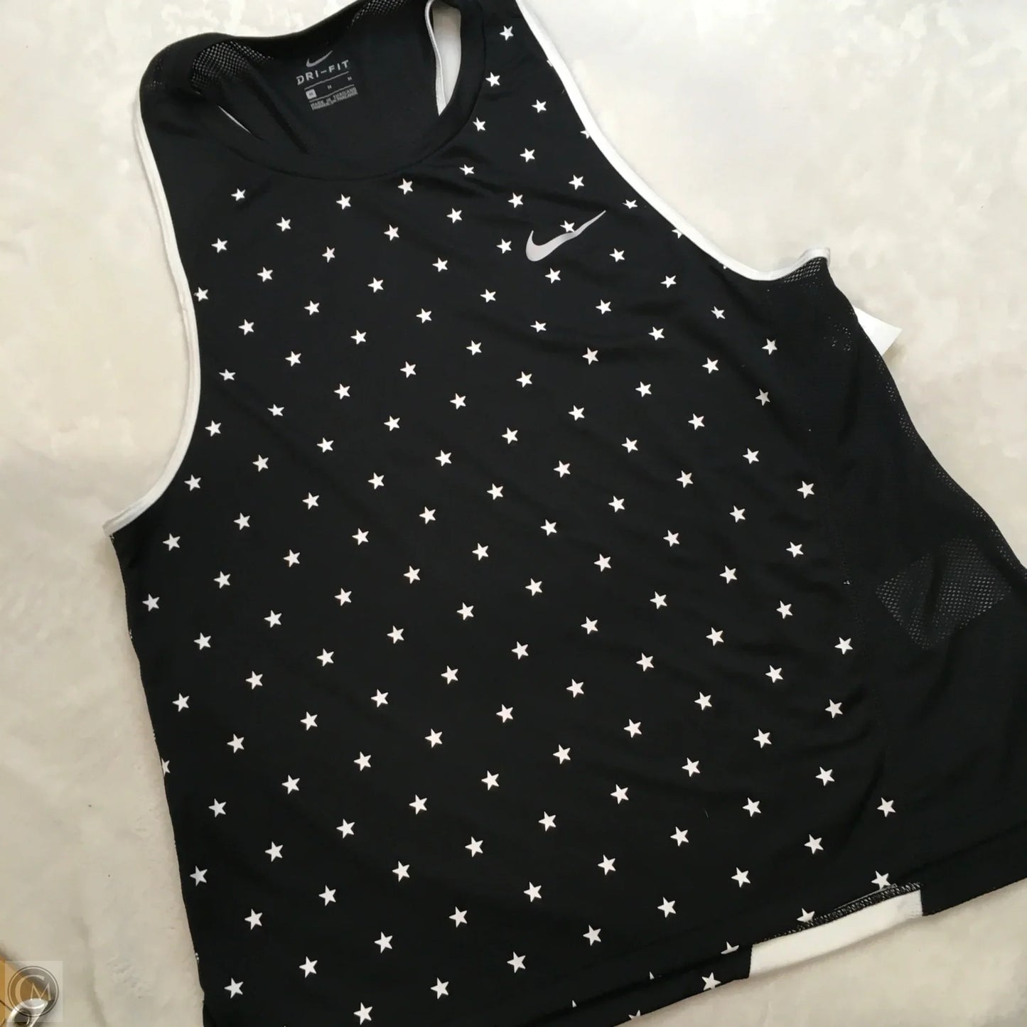 Tank Top By Nike In Black & White, Size: M