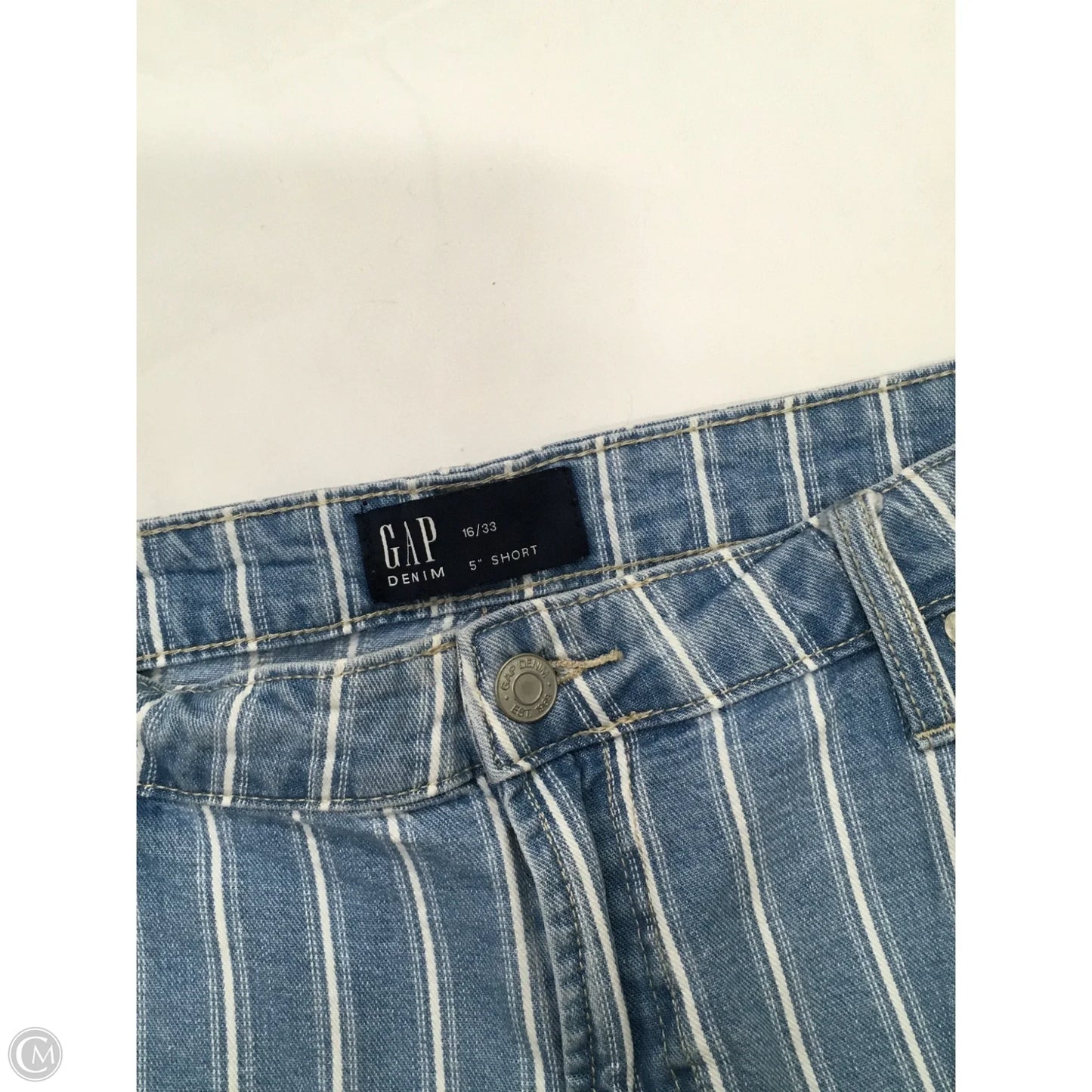 Shorts By Gap In Blue & White, Size: 16