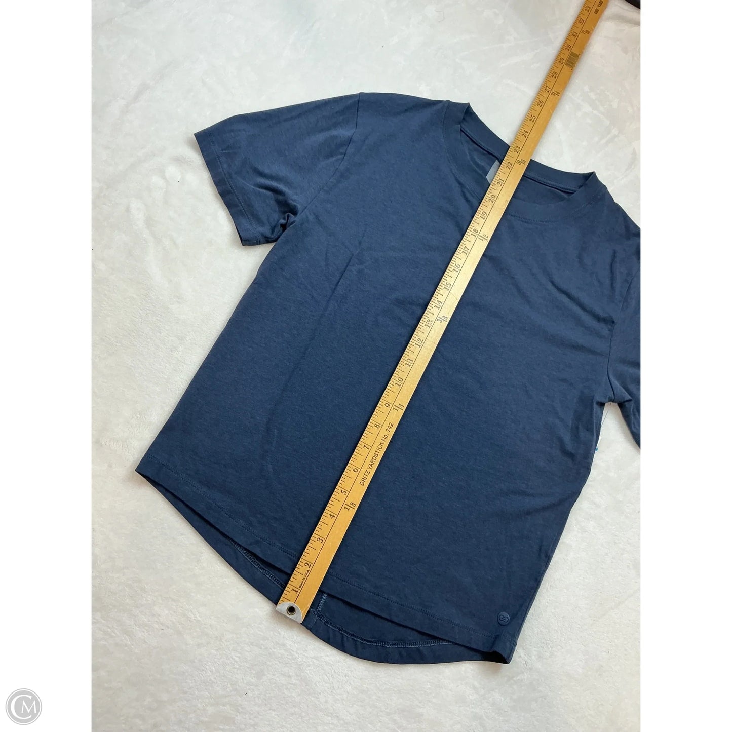 Athletic Top Short Sleeve By Calia In Navy, Size: Xs