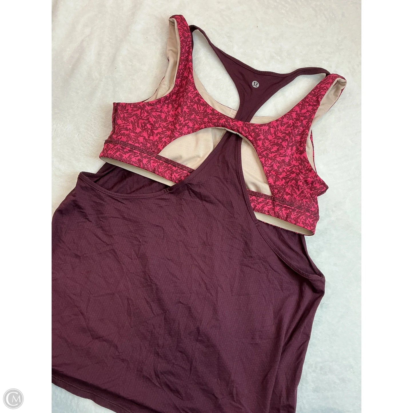 Tank Top By Lululemon In Maroon, Size: S