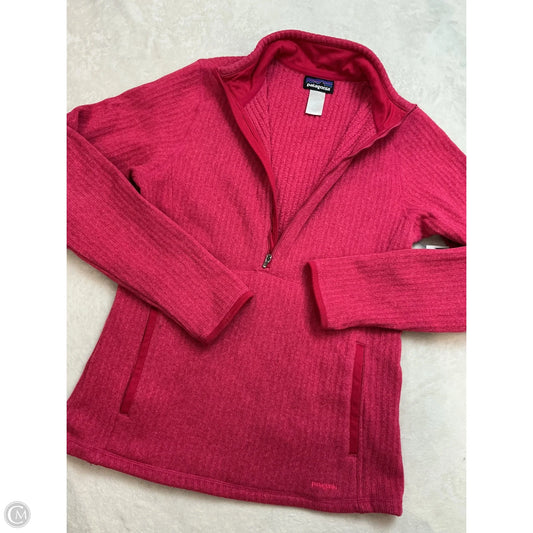 Athletic Sweatshirt Collar By Patagonia In Pink, Size: Xl