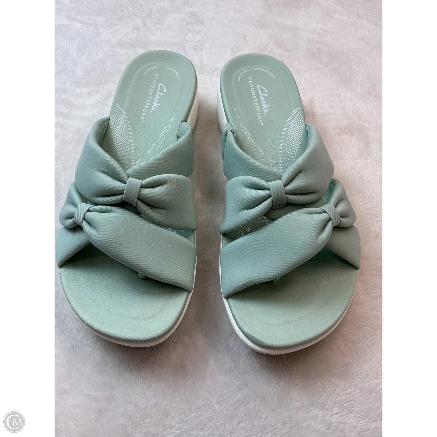 Sandals Flats By Clarks In Blue, Size: 7.5