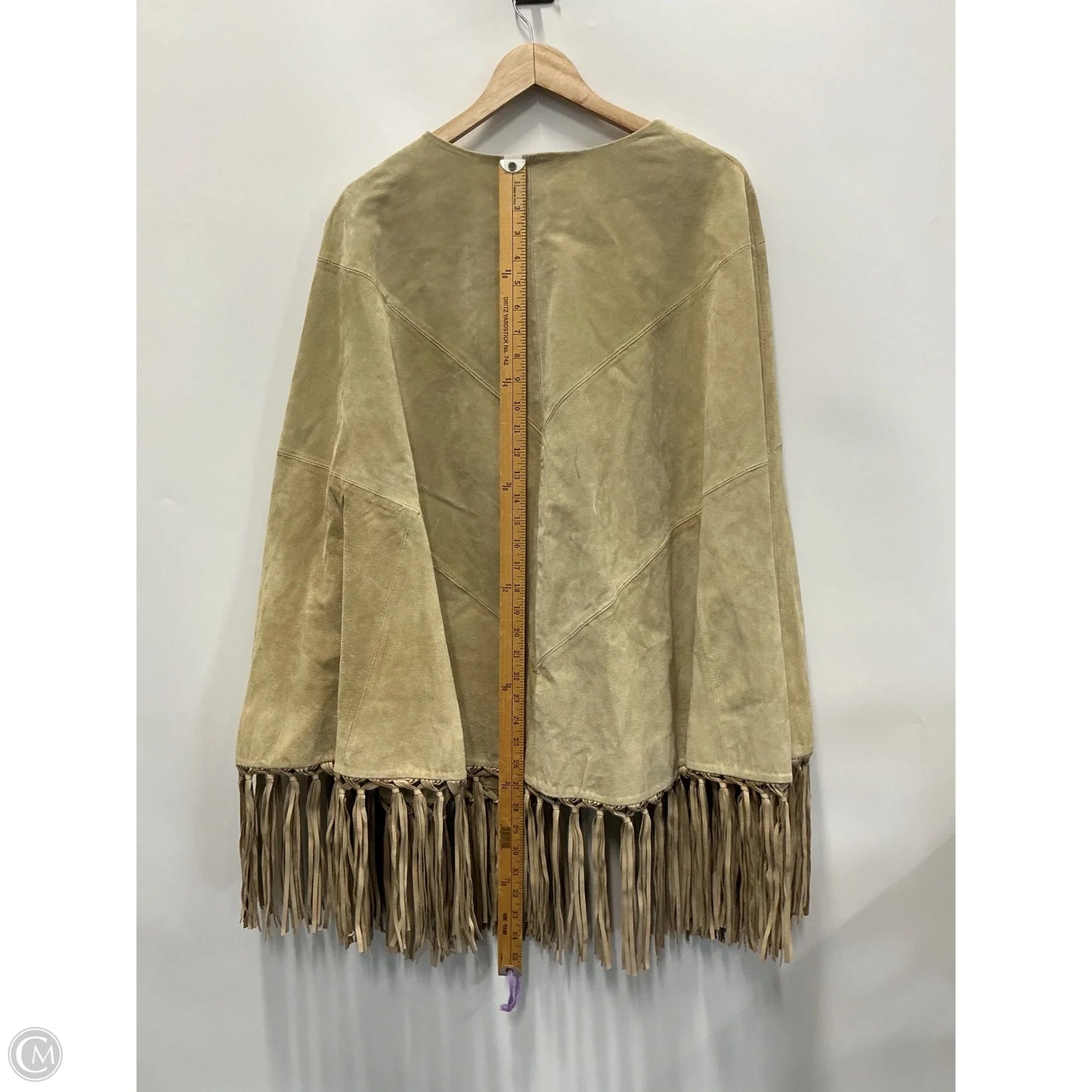 Coat Leather By Clothes Mentor In Beige