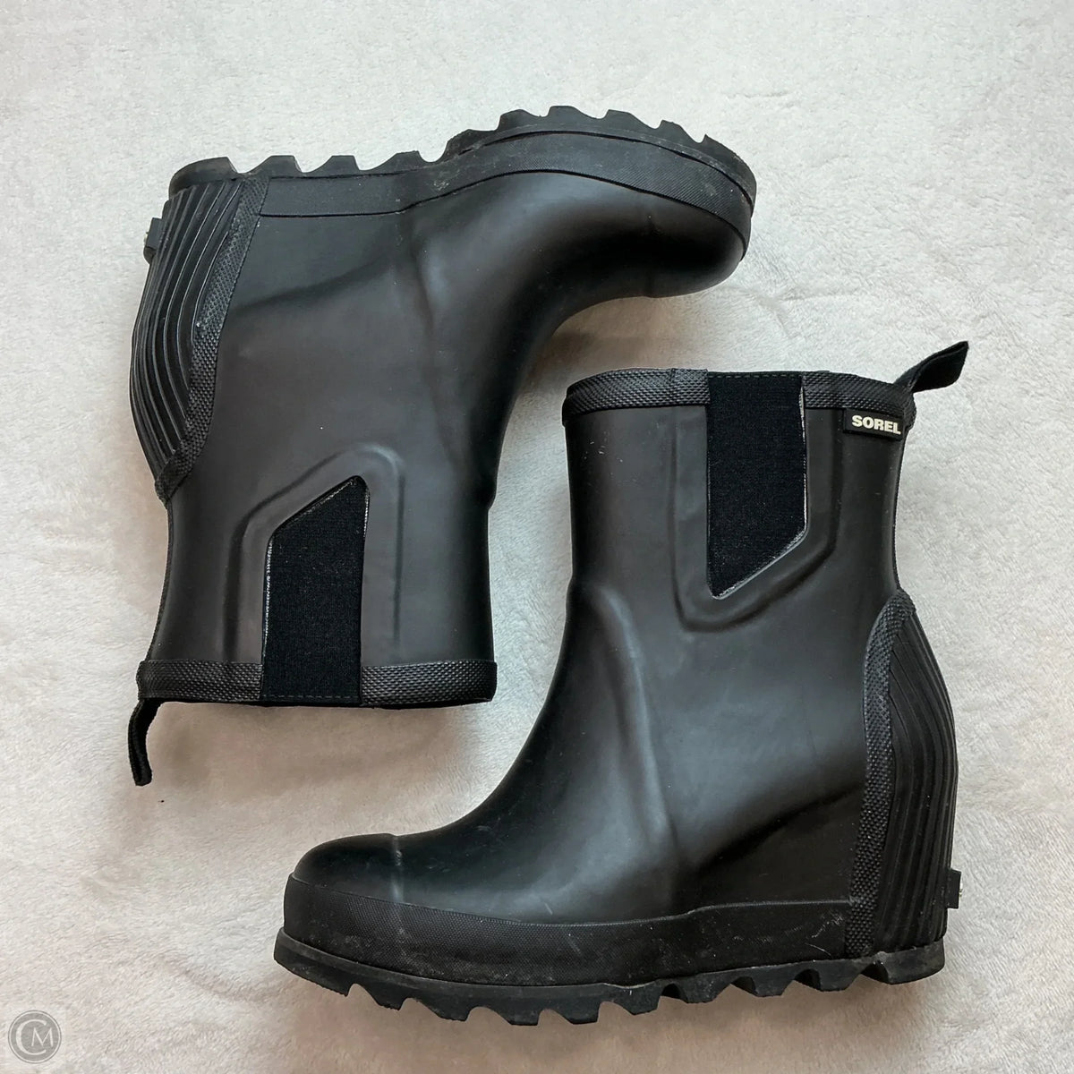Boots Rain By Sorel In Black, Size: 8.5