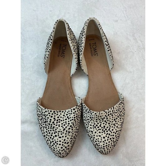 Shoes Flats By Toms In Black & Cream, Size: 9.5