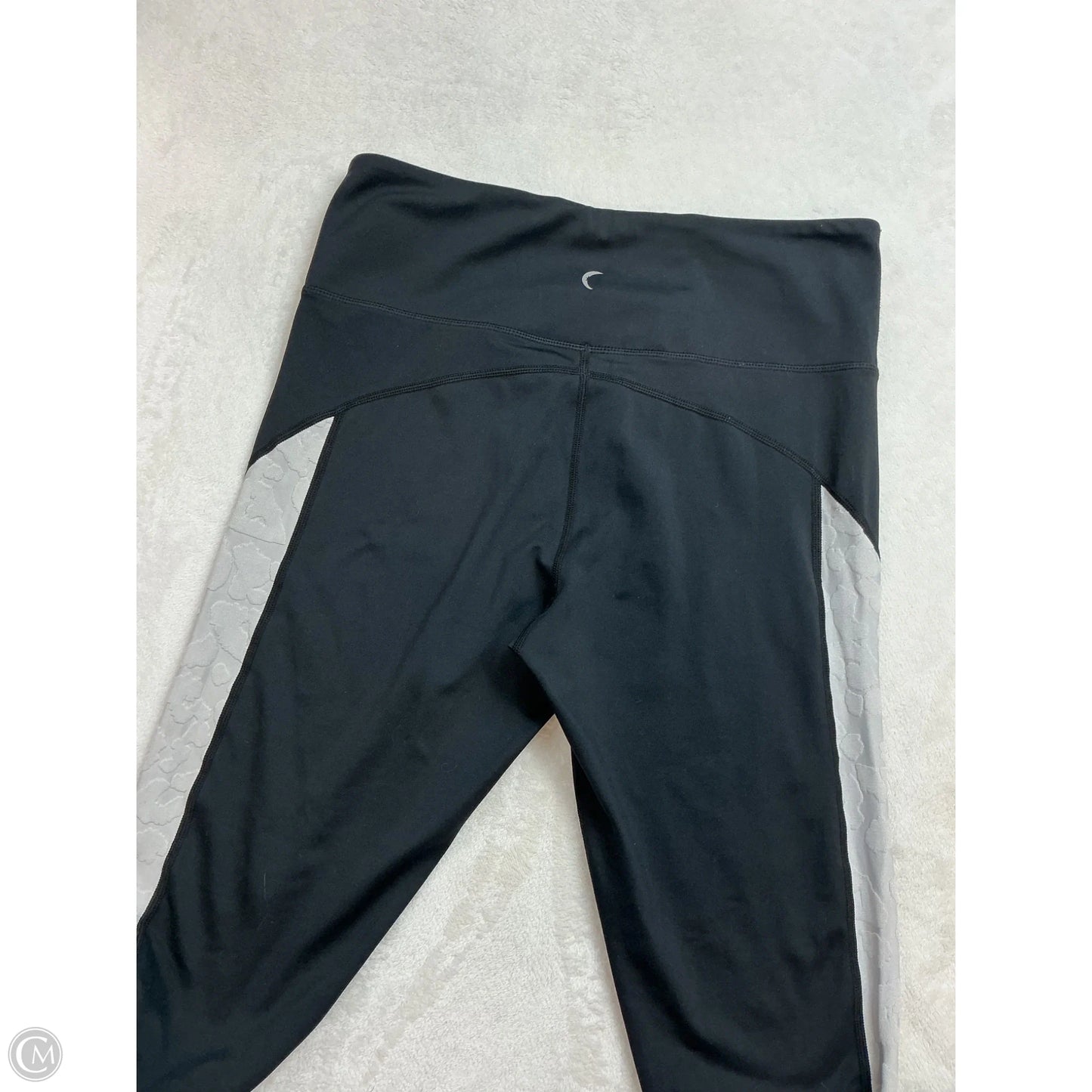 Athletic Leggings By Zyia In Black & Grey, Size: 12