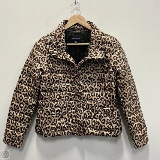 Coat Puffer & Quilted By Lands End In Animal Print, Size: Xs