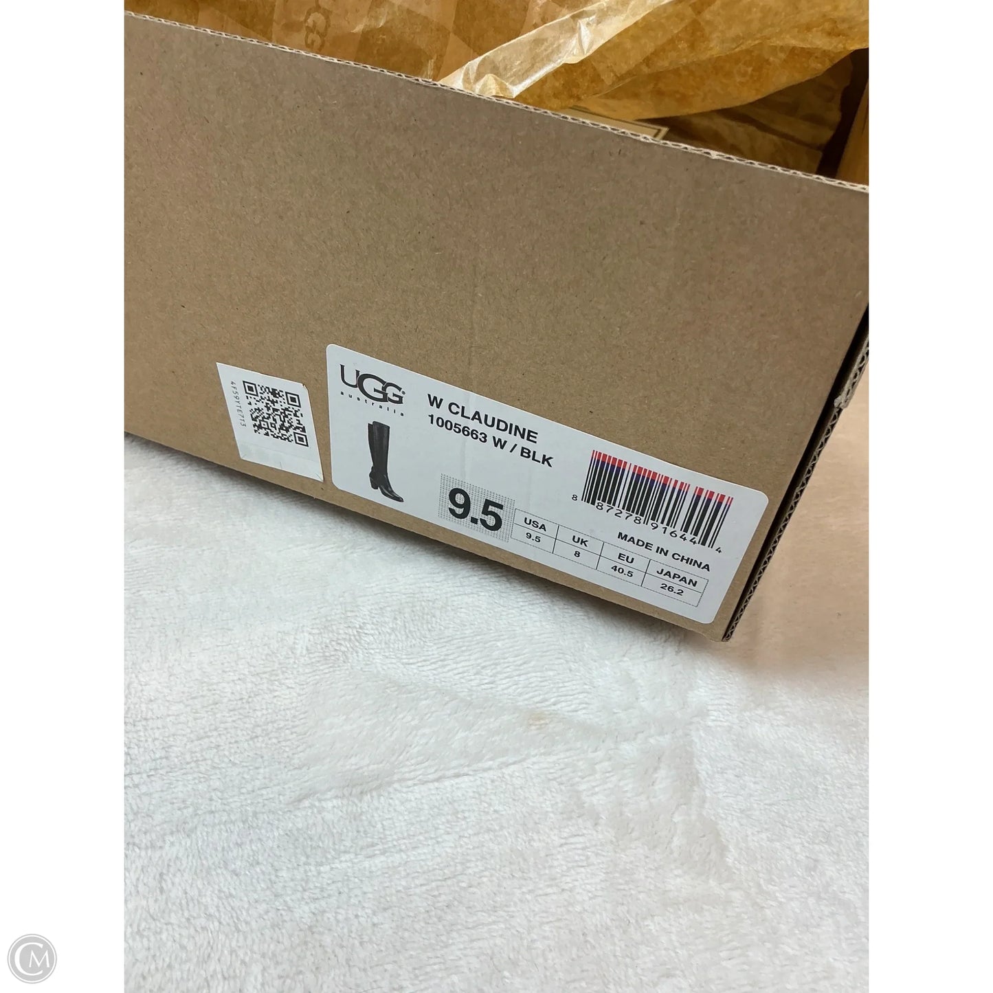 Boots Designer By Ugg In Black, Size: 9.5