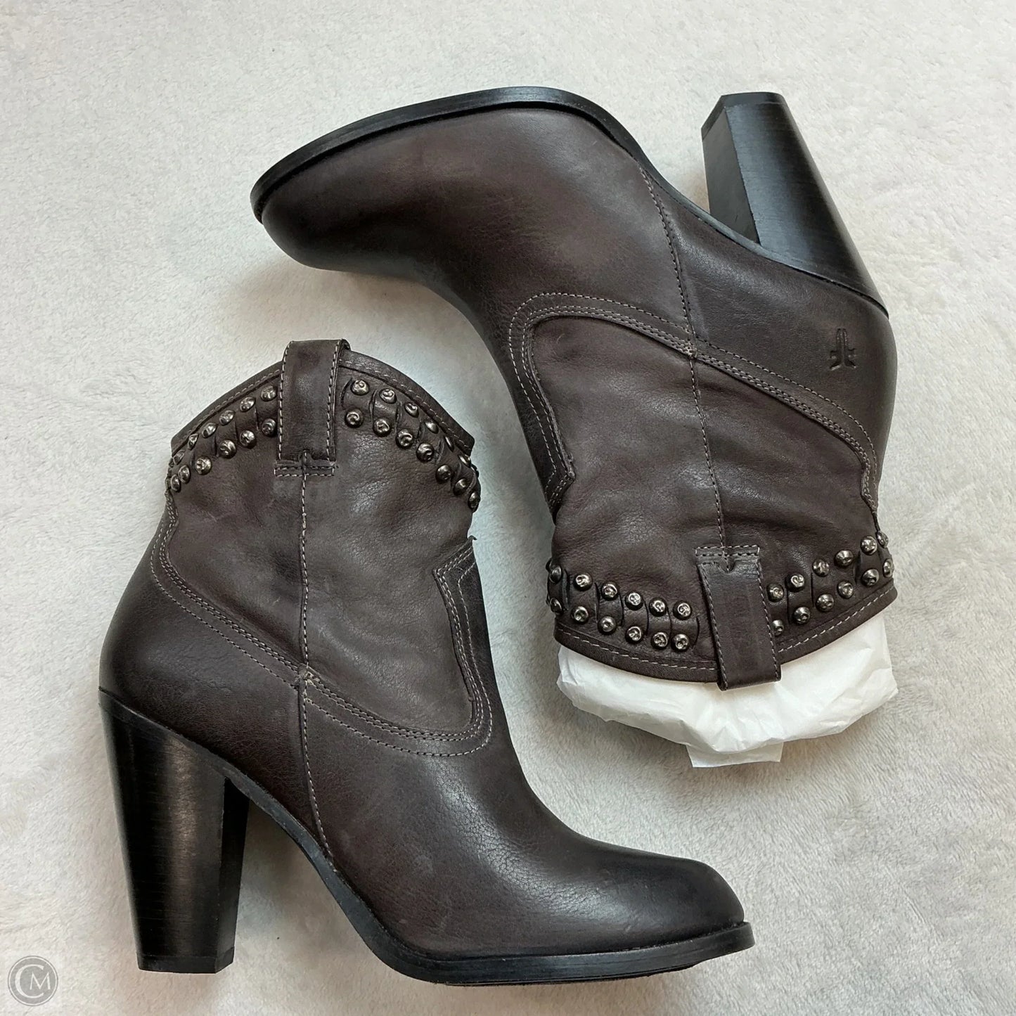 Boots Designer By Frye In Purple, Size: 9