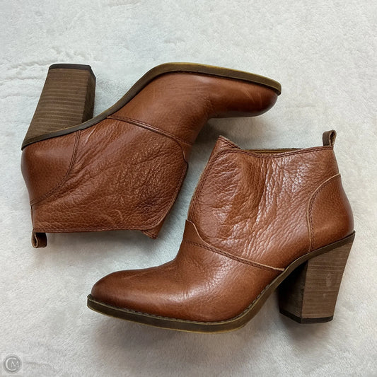 Boots Ankle Heels By Lucky Brand In Tan, Size: 9