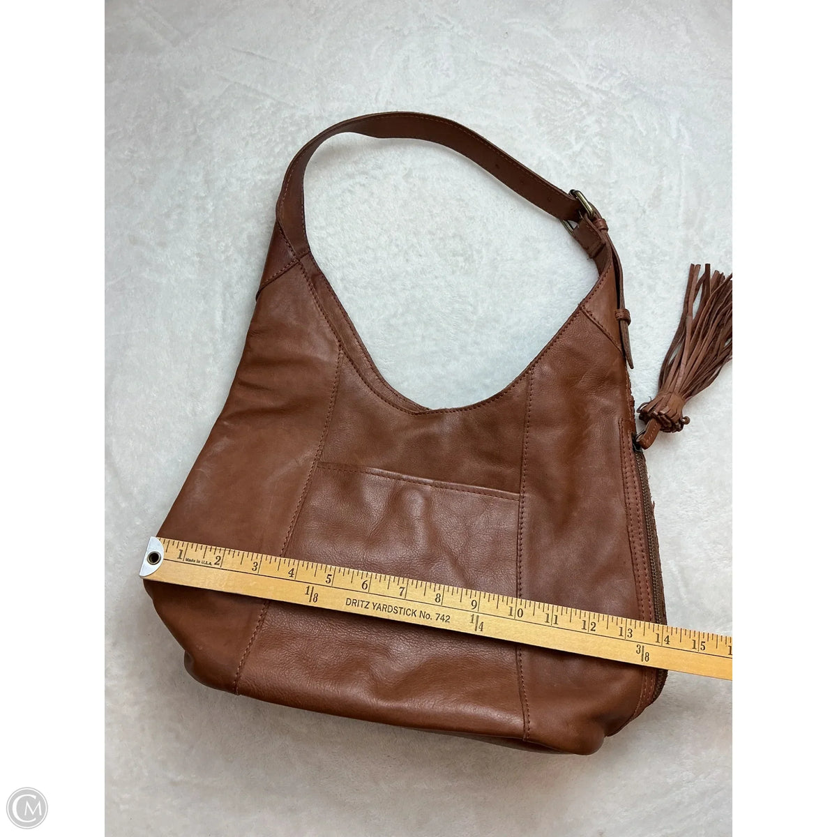 Handbag Leather By Clothes Mentor, Size: Medium