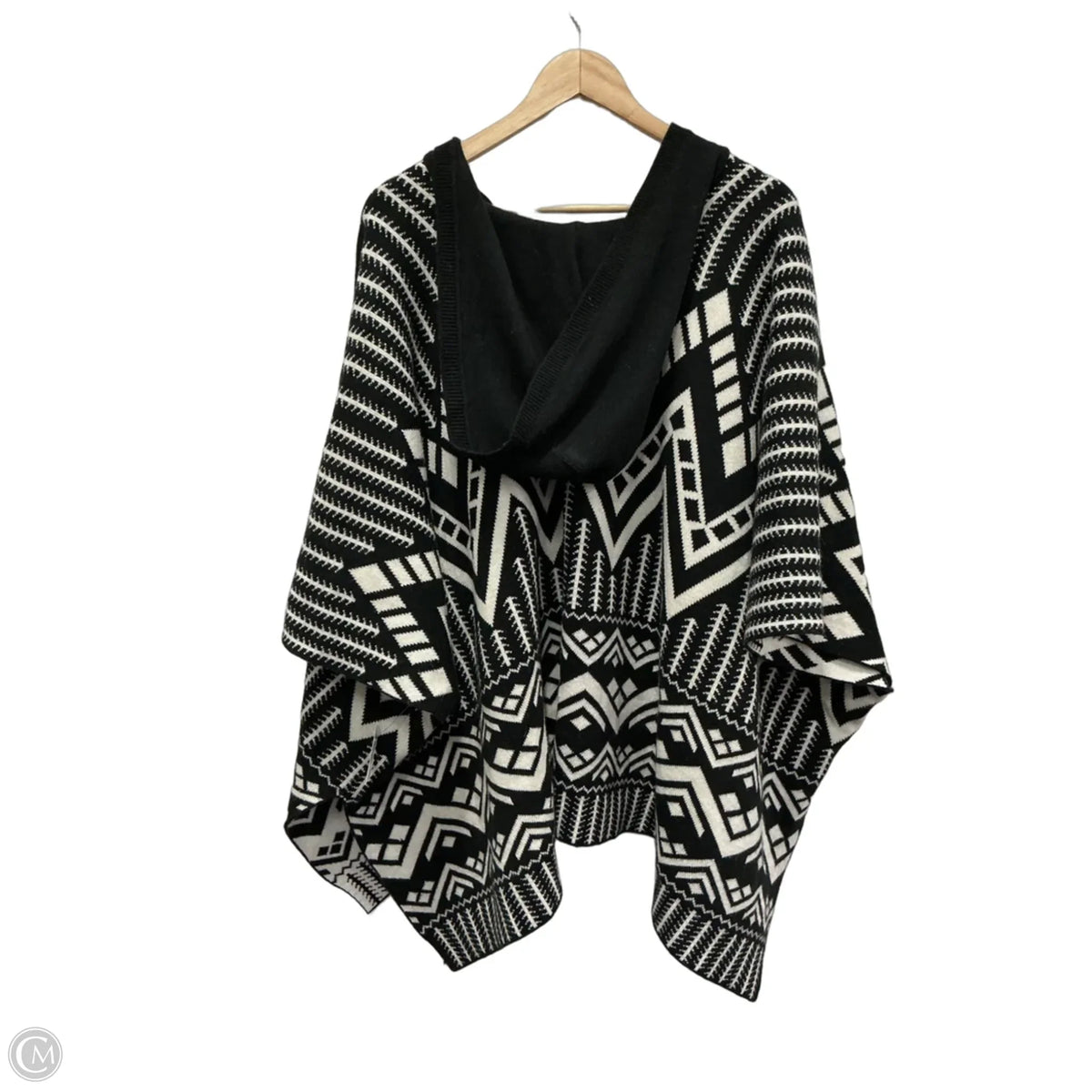 Sweater Short Sleeve By Express In Black & White, Size: Osfm