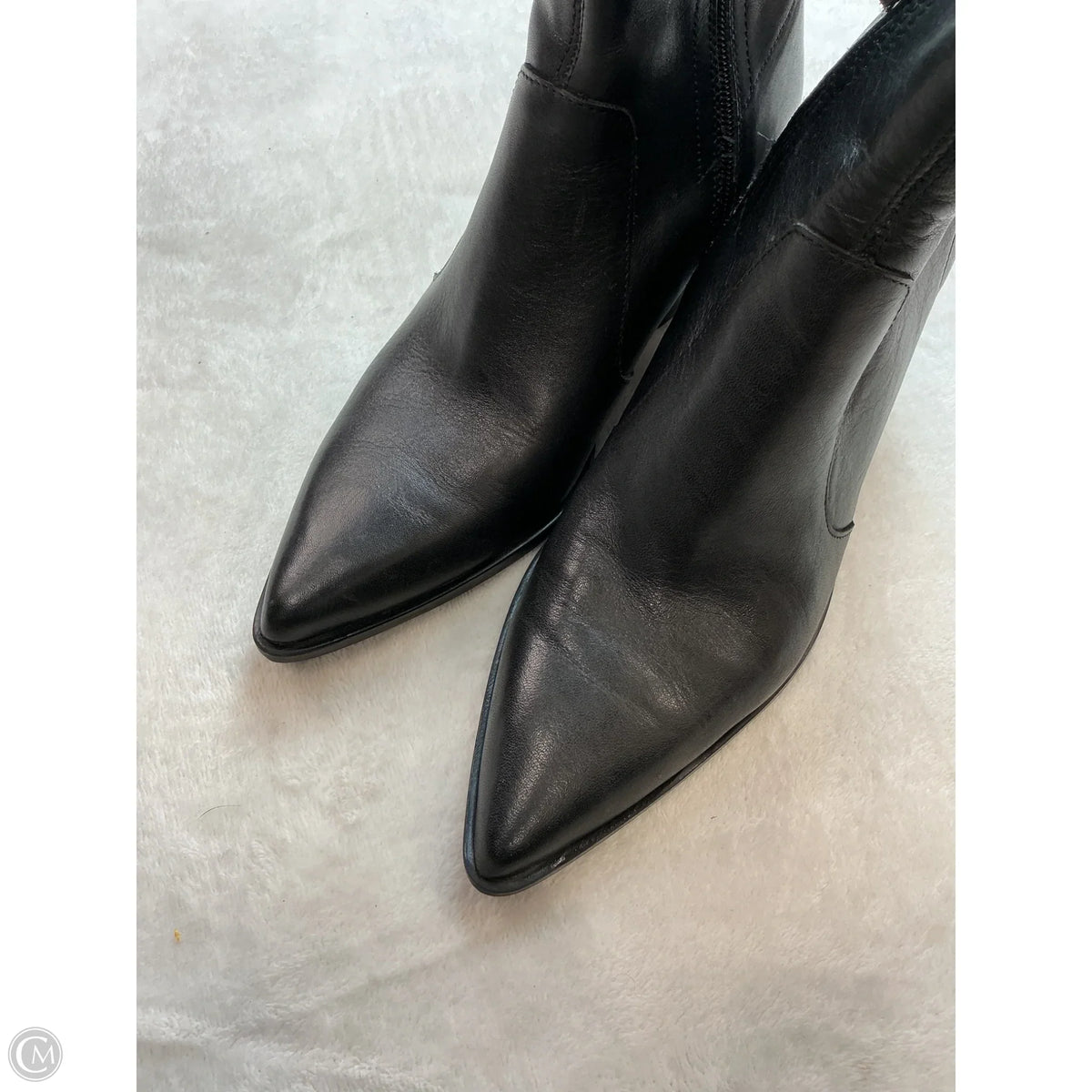 Boots Ankle Heels By Zara In Black, Size: 6.5