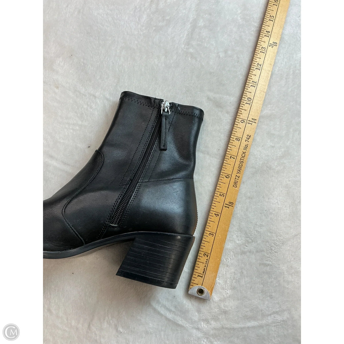 Boots Ankle Heels By Zara In Black, Size: 6.5