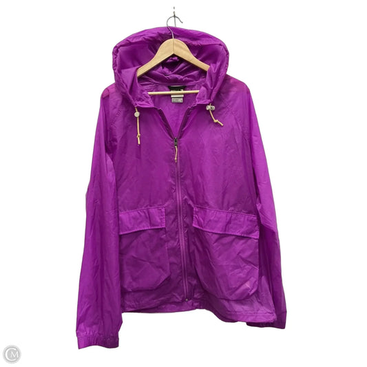 Jacket Windbreaker By The North Face In Purple, Size: Xl